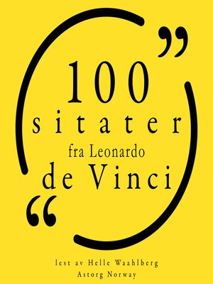 100 sitater fra Leonardo da Vinci - Audiobook